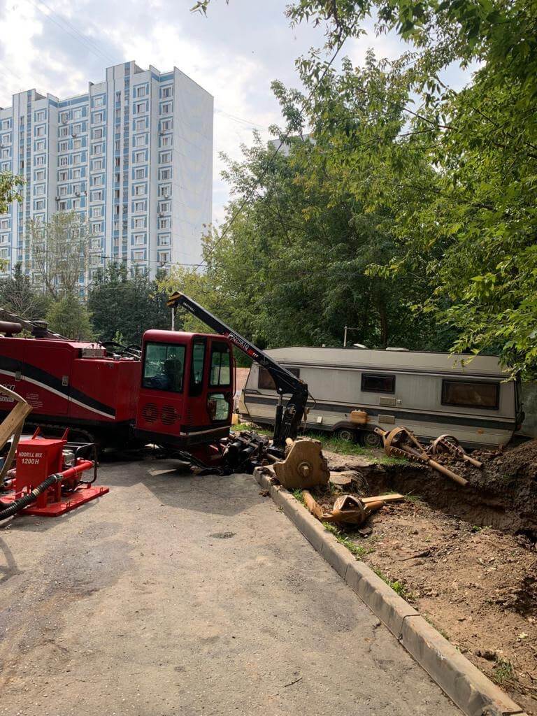 ГНБ - прокладка труб методом горизонтально-направленного бурения в Москве,  цены, технология